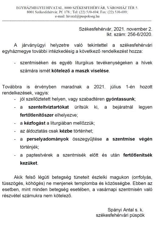 Járványügyi Rendelkezés