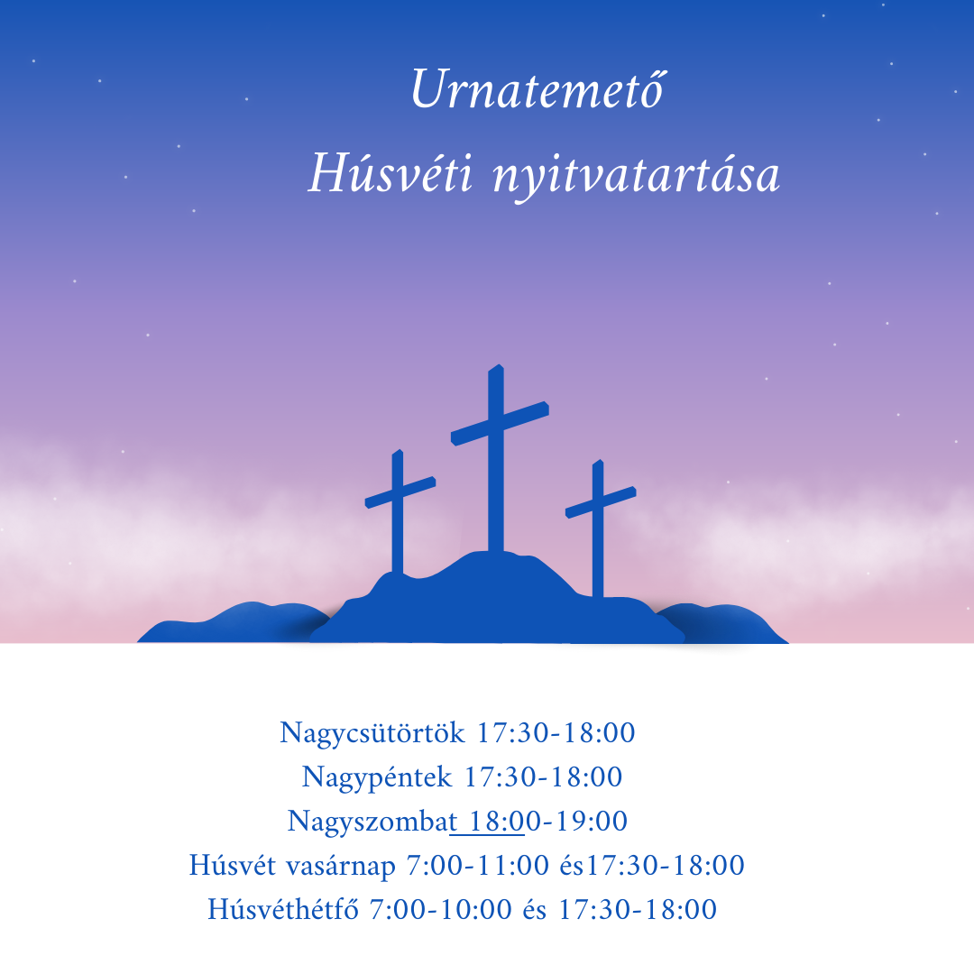 Urnatemető Nyitvatartás
